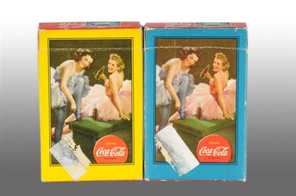 LOT OF 2: COCA-COLA 1943 PLAYING CARD DECKS.      