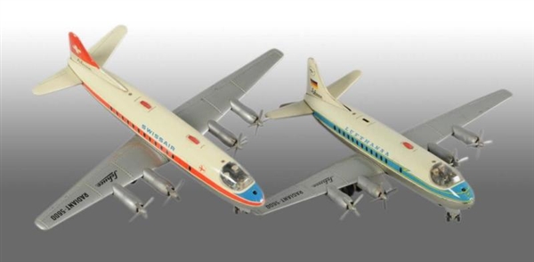 LOT OF 2: SCHUCO AIRPLANE BATTERY-OPERATED TOYS.  