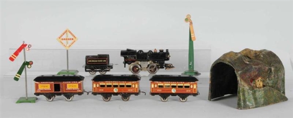AMERICAN FLYER EARLY ELECTRIC PASSENGER TRAIN SET.