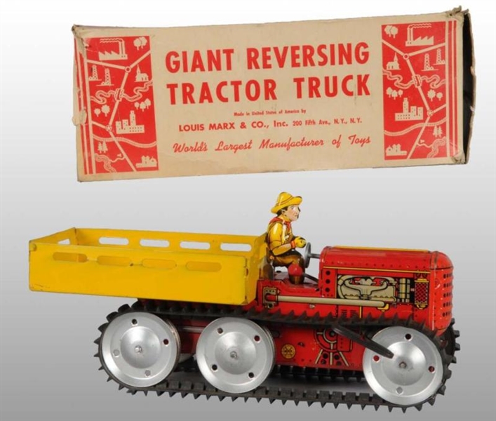 TIN MARX TRACTOR TRUCK WIND-UP TOY.               