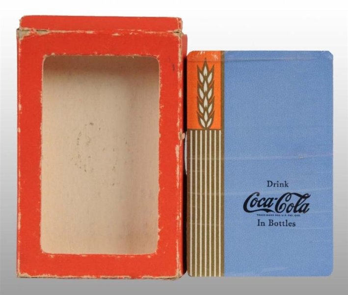COCA-COLA BLUE DECK OF PLAYING CARDS.             