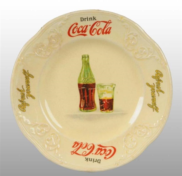 COCA-COLA KNOWLES CHINA SANDWICH PLATE.           