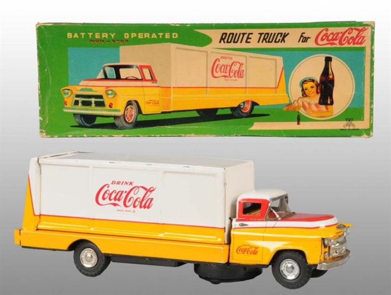 COCA-COLA BATTERY-OPERATED TRUCK TOY.             