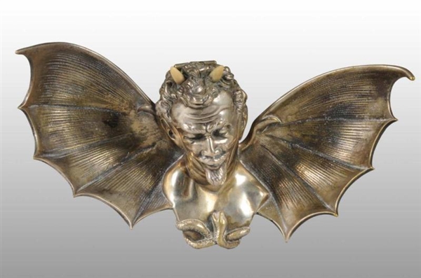 DEVIL WITH BAT WINGS INKWELL.                     