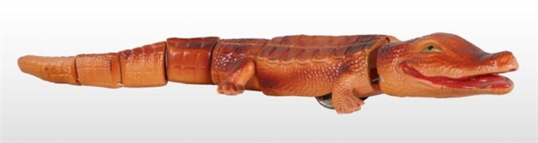 CELLULOID CROCODILE WIND-UP TOY.                  