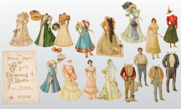 LOT OF 4:TUCK "BRIDAL PARTY" PAPER DOLLS.         