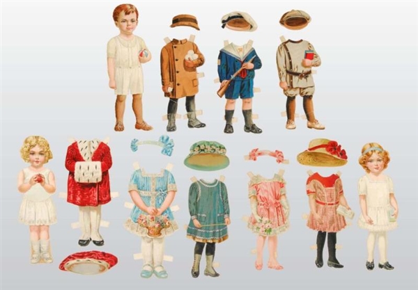 LOT OF TUCK "OUR BONNIE" PAPER DOLLS.             