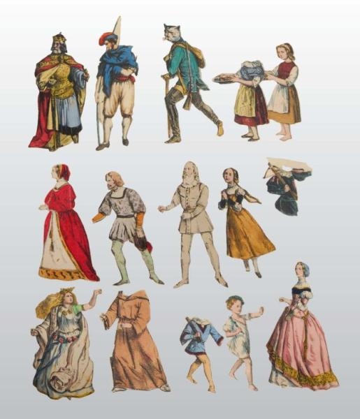 LOT OF GERMAN CHARACTER PAPER DOLLS.              