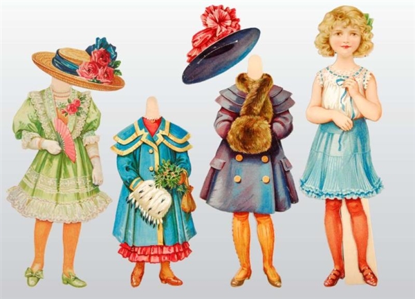 LOT OF TUCK "PLAYFUL POLLY" PAPER DOLL.           