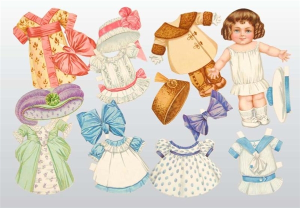 LOT OF "DOLLY DIMPLE" PAPER DOLLS.                