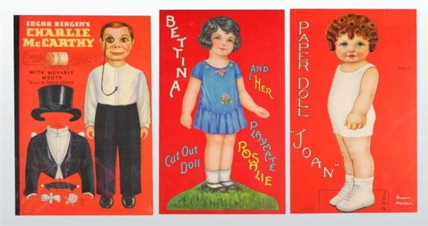 LOT OF 3: PAPER DOLL BOOKS.                       