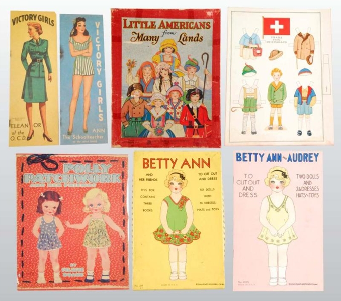 LOT OF 5: PAPER DOLL BOOKS.                       