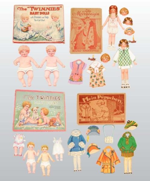LOT OF 4: PAPER DOLL SETS.                        