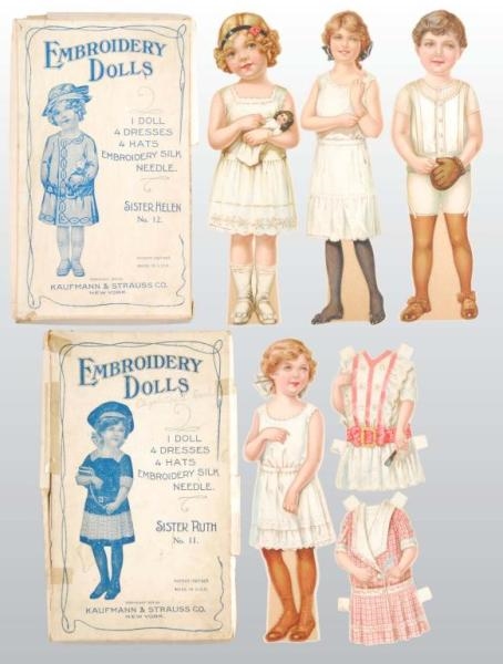 LOT OF "EMBROIDERY PAPER DOLLS".                  