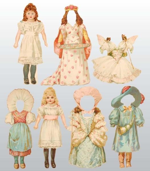 LOT OF DUTTON AND NISTER PAPER DOLLS.             