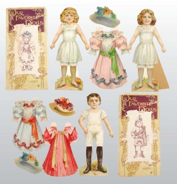 LOT OF  "OUR FAVORITES" PAPER DOLLS.              