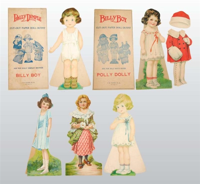 LOT OF LARGE PAPER DOLLS.                         