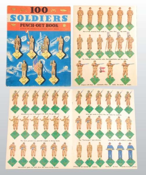 LOT OF “100 SOLDIERS” PAPER TOY BOOK.             