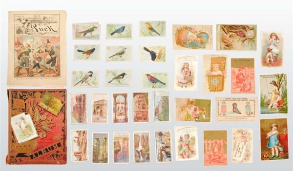 LOT OF TRADE CARDS.                               