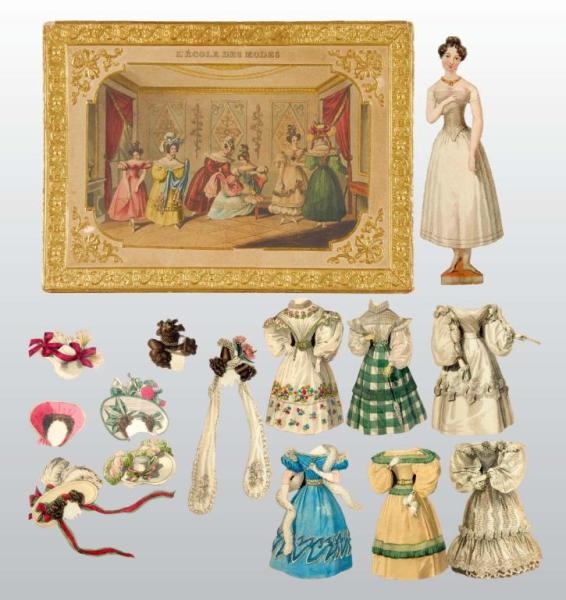 LOT OF "THE SCHOOL OF FASHION" PAPER DOLL.        