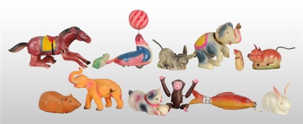 LOT OF 13: ANIMAL TOYS.                           