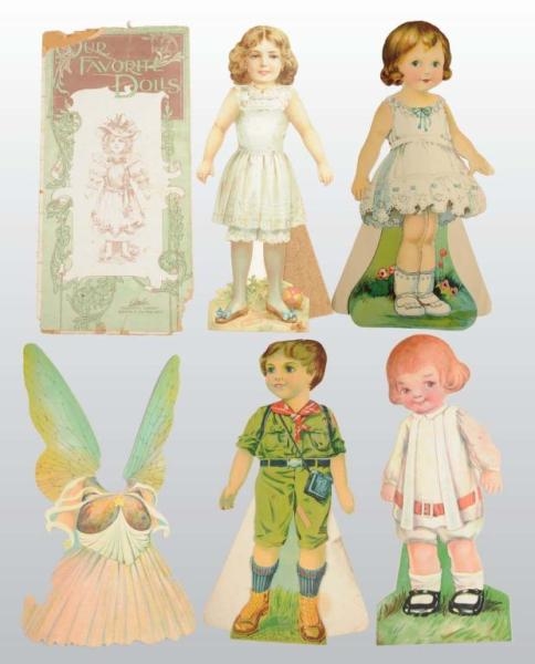 LOT OF LARGE PAPER DOLLS.                         