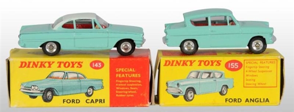 LOT OF 2: DINKY TOYS DIE-CAST FORD CARS.          