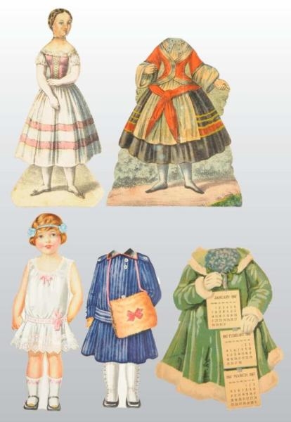 LOT OF PAPER DOLL CLOTHING.                       