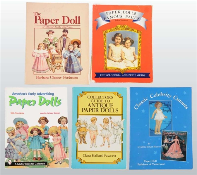 LOT OF PAPER DOLL REFERENCE BOOKS.                