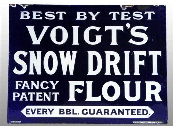 PORCELAIN VOIGTS SNOW DRIFT FLOWER 2-SIDED FLANGE