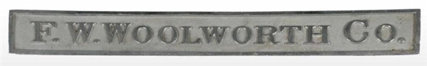 F.W. WOOLWORTH COMPANY COUNTER SIGN.              