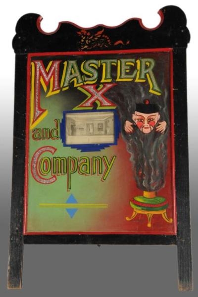 MASTER & COMPANY MAGIC SHOW EASEL SIGN.           