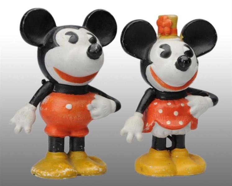 DISNEY MICKEY & MINNIE MOUSE TOOTHBRUSH HOLDERS.  