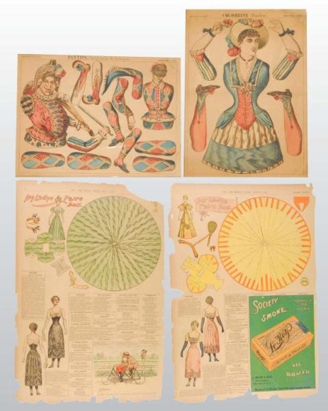 LOT OF PAPER DOLL SHEETS.                         