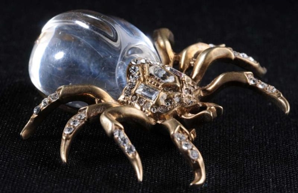STERLING JELLY BELLY SPIDER PIN.                  
