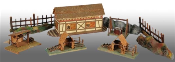 WOODEN TOY ARC WITH ACCESSORIES.                  