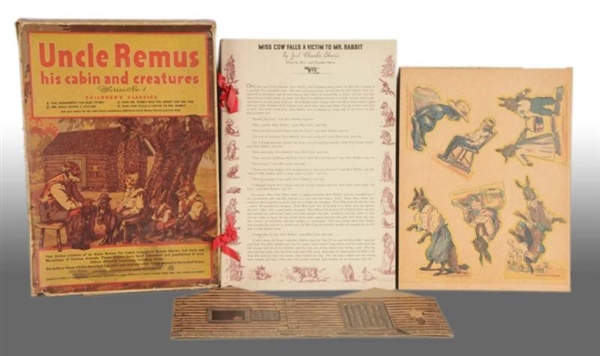 UNCLE REMUS HIS CABIN & CREATURES PLAY SET.       
