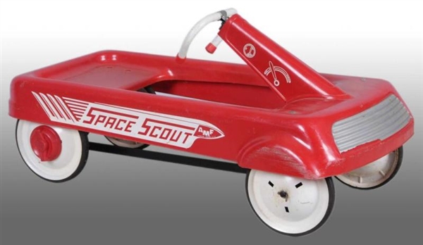 PLASTIC AMF SPACE SCOUT PEDAL CAR.                