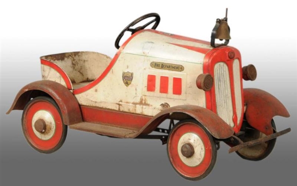 PRESSED STEEL DODGE BROTHERS FIRE CHIEF PEDAL CAR.