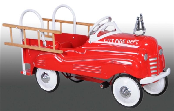 PRESSED STEEL PONTIAC FIRE TRUCK PEDAL CAR.       