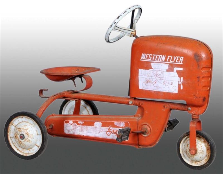 PRESSED STEEL AMF TRACTOR PEDAL CAR.              
