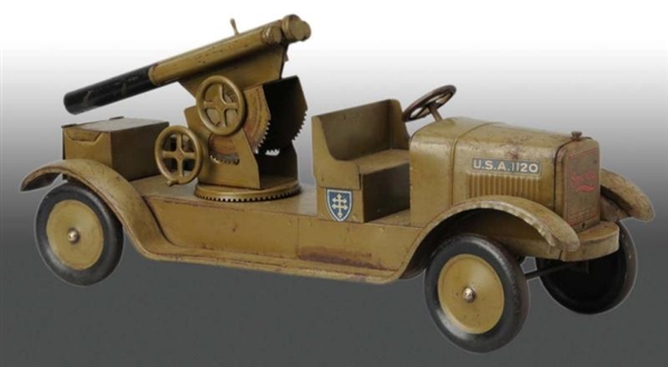 PRESSED STEEL SUNNY ARTILLERY TRUCK TOY.          