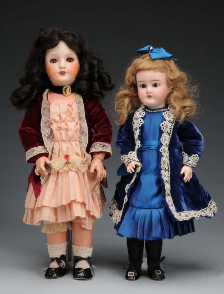 LOT OF 2: FRENCH BISQUE CHILD DOLLS.              