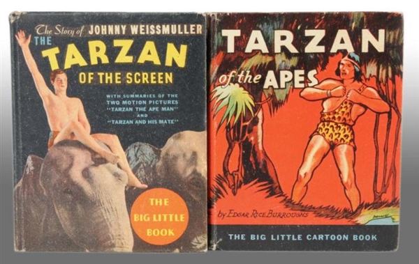 LOT OF 2: TARZAN BIG LITTLE BOOKS.                