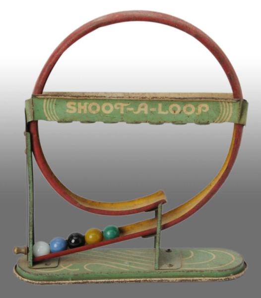 TIN MARBLE SHOOT-A-LOOP TOY.                      