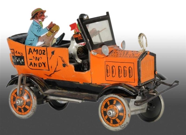 TIN MARX AMOS N ANDY FRESH AIR TAXI WIND-UP TOY.  