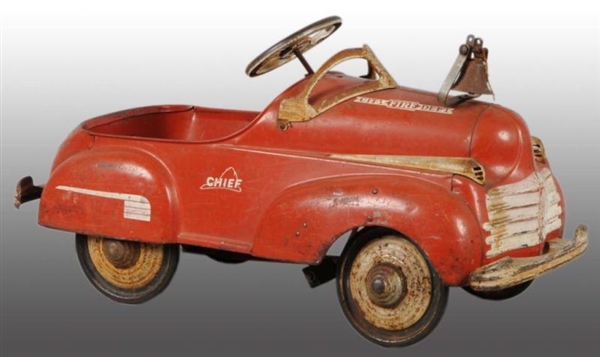 PRESSED STEEL CHRYSLER FIRE CHIEF PEDAL CAR.      