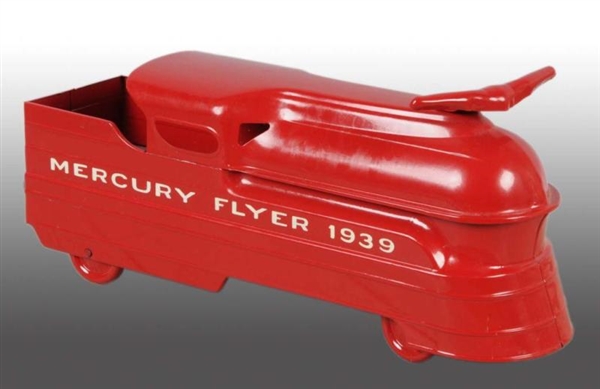 PRESSED STEEL MERCURY FLYER RIDE-ON ENGINE.       
