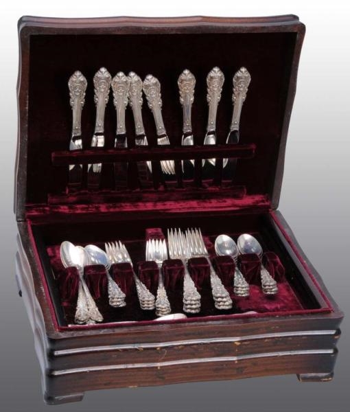 STERLING SILVER WALLACE SERVING SET WITH BOX.     