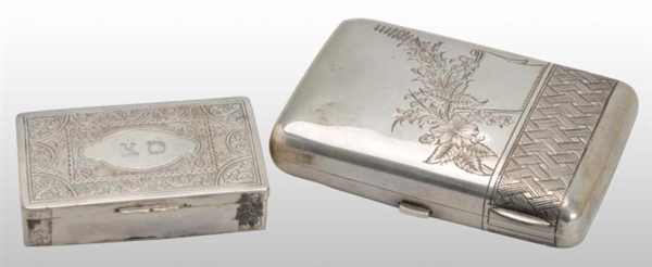 LOT OF 2: SILVER BOXES.                           